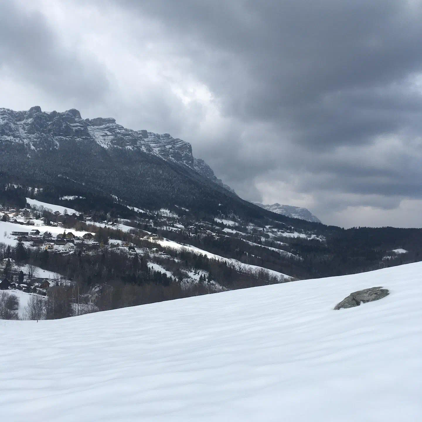 Sur les flancs de la Chartreuse (mars 2021).